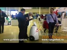 Аренда промо-робота для компании ССК Звезда на выставку Дни Дальнего Востока в Москве 2017.