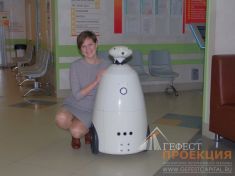 Рекламный робот на юбилеи НАЦИОНАЛЬНОГО МЕДИЦИНСКОГО ИССЛЕДОВАТЕЛЬСКОГО ЦЕНТРА ИМЕНИ АКАДЕМИКА Е.Н. МЕШАЛКИНА.