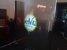 ГК Гефест Проекция для компании BelVita осуществила в трёх городах инсталляцию прозрачного экрана обратной проекции