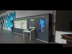 Интерактивный стол и сенсорная панель 55 дюймов на Siberian Building Week