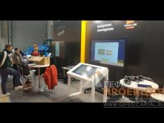 Интерактивный стол на выставке Золотая Осень 2018, которая проходит на ВДНХ, павильон 75.