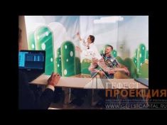 Фото зона Bullet Time на новогодней вечеринке Philip Morris International.