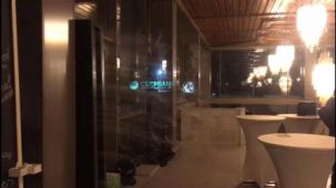 Компания Гефест Проекция предоставила в аренду поливизор на мероприятие Сбербанка