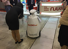 Рекламный робот R.bot Компания BLIZKO.RU Выставка Стройсиб 2015 1ая неделя
