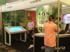 Интерактивный стол в аренду для компании Автодория на МНПК-2016