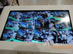 Компания Гефест Проекция предоставила в аренду три интерактивных стола на мероприятия Мегафон. В декабре 2017 г. прошли промо акции «Новый год начинается с тебя» в Барнауле, Томске и Омске. 
