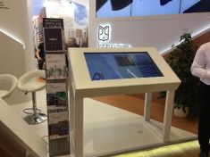 Компания Гефест проекция предоставила интерактивные столы на выставку 