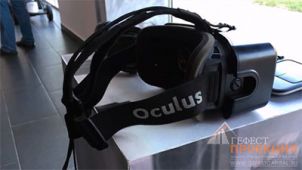 Очки дополненной реальности Oculus Rift на презентации нового Audi Q7 в г. Кемерово