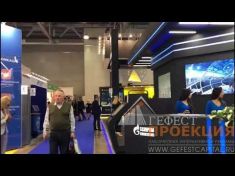 Прозрачный голографический экран 3х2м с использованием 3D контента, для компании «Деловые линии»