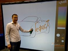 Интерактивное граффити — арендное решение. Брендирование под клиента.