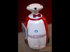 Рекламный робот RBot для ЗАО «Опытный завод «Микрон» на выставке CeMAT Russia 2015