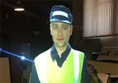 Виртуальный промоутер в виде сотрудника ГИБДД