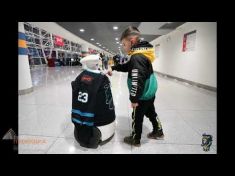 Гефест проекция г.Сочи предоставила в аренду робота R-bot для домашнего матча ХК Сочи