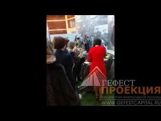 Поздравление мужчин компании Татнефть тематическими блинами с помощью 3d блинницы! Альметьевск.