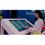 Комплексное оснащение интерактивными технологиями стенда компании МОСЛИФТ 