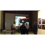 Проекционная витрина и виртуальный промоутер на 80 летие Московского союза художников