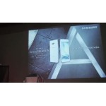 Проекционная стена на презентации Samsung