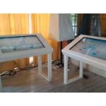 Интерактивные каменные столы в аренду для Mail.ru group